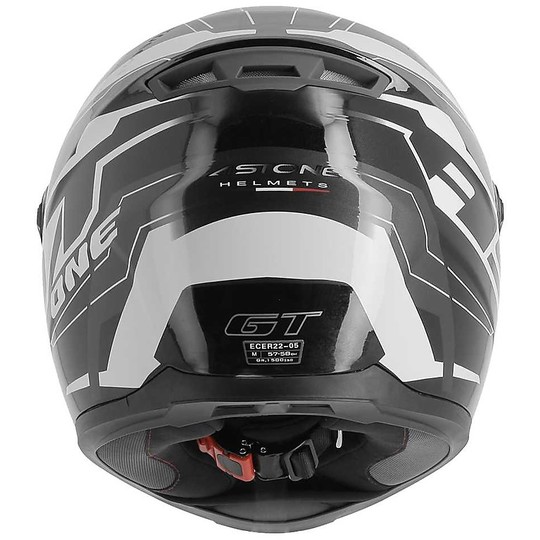 Astone GT2 AST Motorcycle Helmet Integral Black White