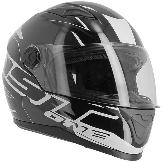 Astone GT2 AST Motorcycle Helmet Integral Black White
