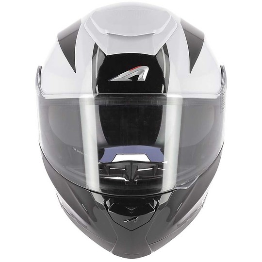 Astone RT900 STRIPE Modular Motorcycle Helmet White Black