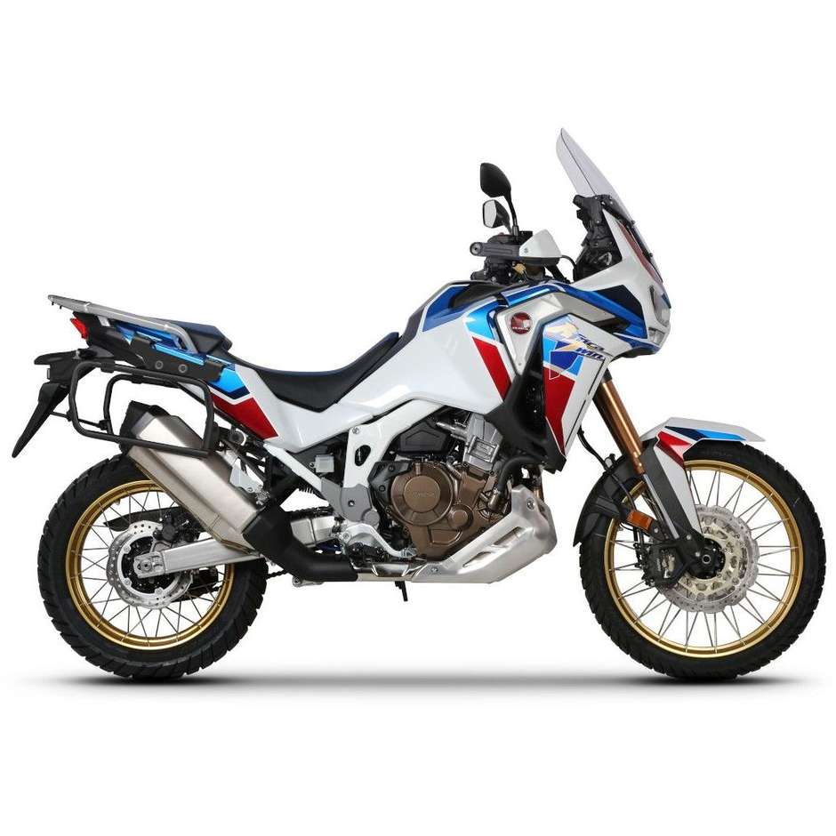 Attacchi per Valigie Laterali Shad 4p System Specifici per Honda AFRICA TWIN CRF1100L (22-25); CRF1100L ADV SPORT (20-24); CRF1100 ADV SPORT SPECIAL EDITION (21-25)