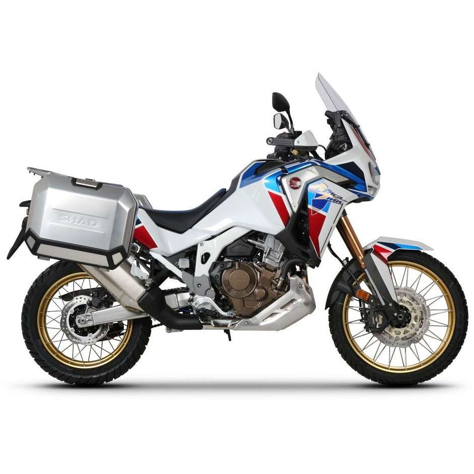 Attacchi per Valigie Laterali Shad 4p System Specifici per Honda AFRICA TWIN CRF1100L (22-25); CRF1100L ADV SPORT (20-24); CRF1100 ADV SPORT SPECIAL EDITION (21-25)