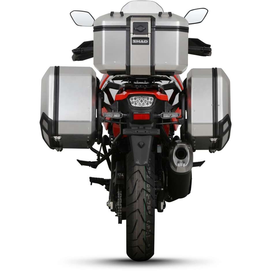 Attacchi per Valigie Laterali Shad 4p System Specifici per Suzuky V-STROM 1050 XT/TECH/DE/SE (20-26); V-STROM 1000 (14-19)