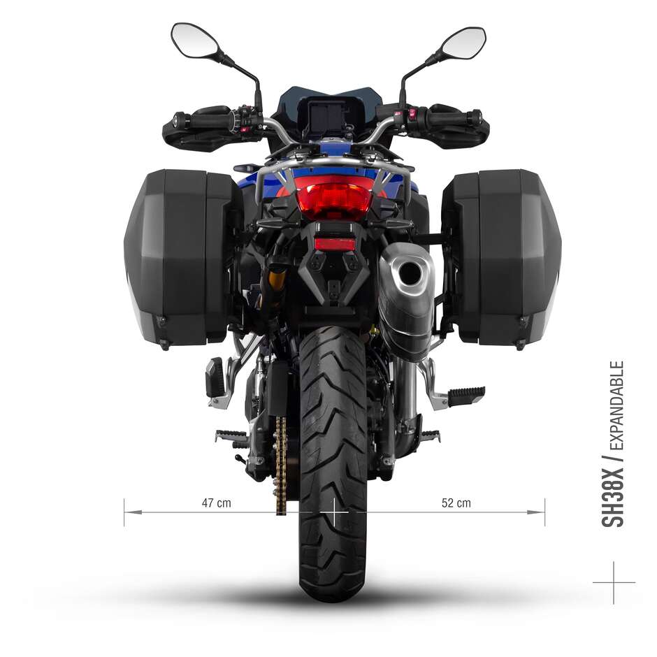 Attacchi Specifici per Valigie Laterali SHAD 3p System per BMW F850 GS / ADV (18-24); F750 GS (18-24); F800 GS (24-25); F900 ADV (24-25)