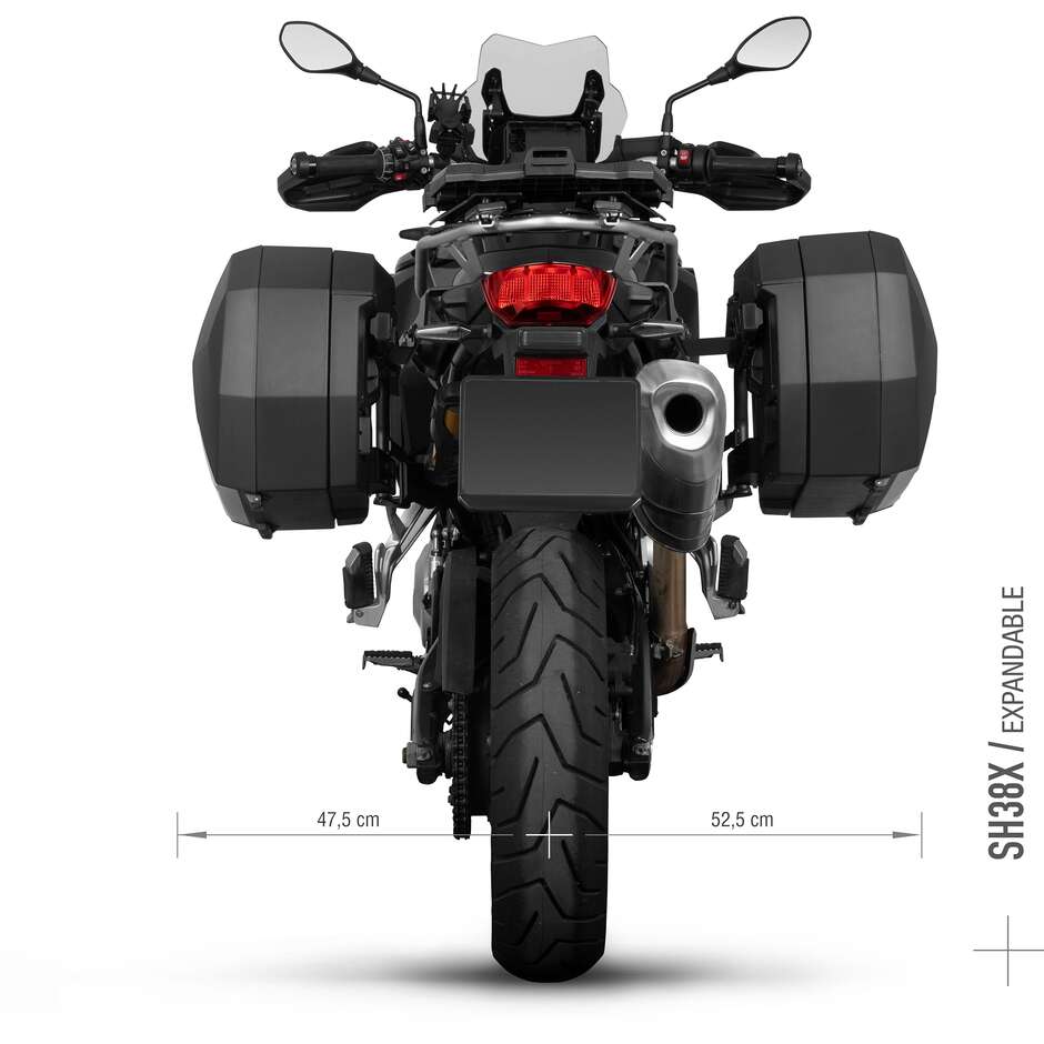 Attacchi Specifici per Valigie Laterali SHAD 3p System per BMW F850 GS / ADV (18-24); F750 GS (18-24); F800 GS (24-25); F900 ADV (24-25)