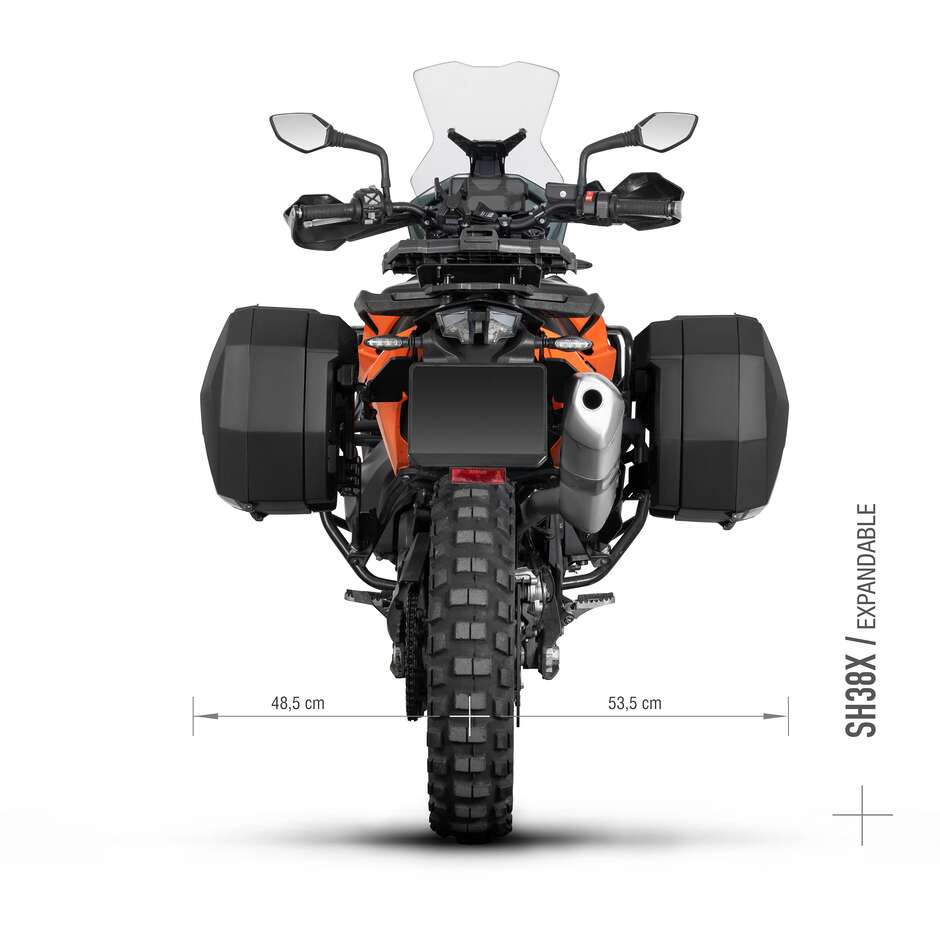 Attacchi Specifici per Valigie Laterali SHAD 3p System per KTM 790 Adv / 790 R(19-20)(23-24); 890 Adv L/R/Rally (2021-23); Husqvarna Norden 901 (2022-23)