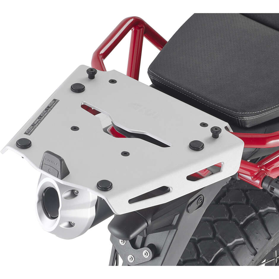 Attacco Posteriore Bauletto Monokey in Alluminio Givi SRA8203 Specifico per MOTO GUZZI V85TT (2019-23)