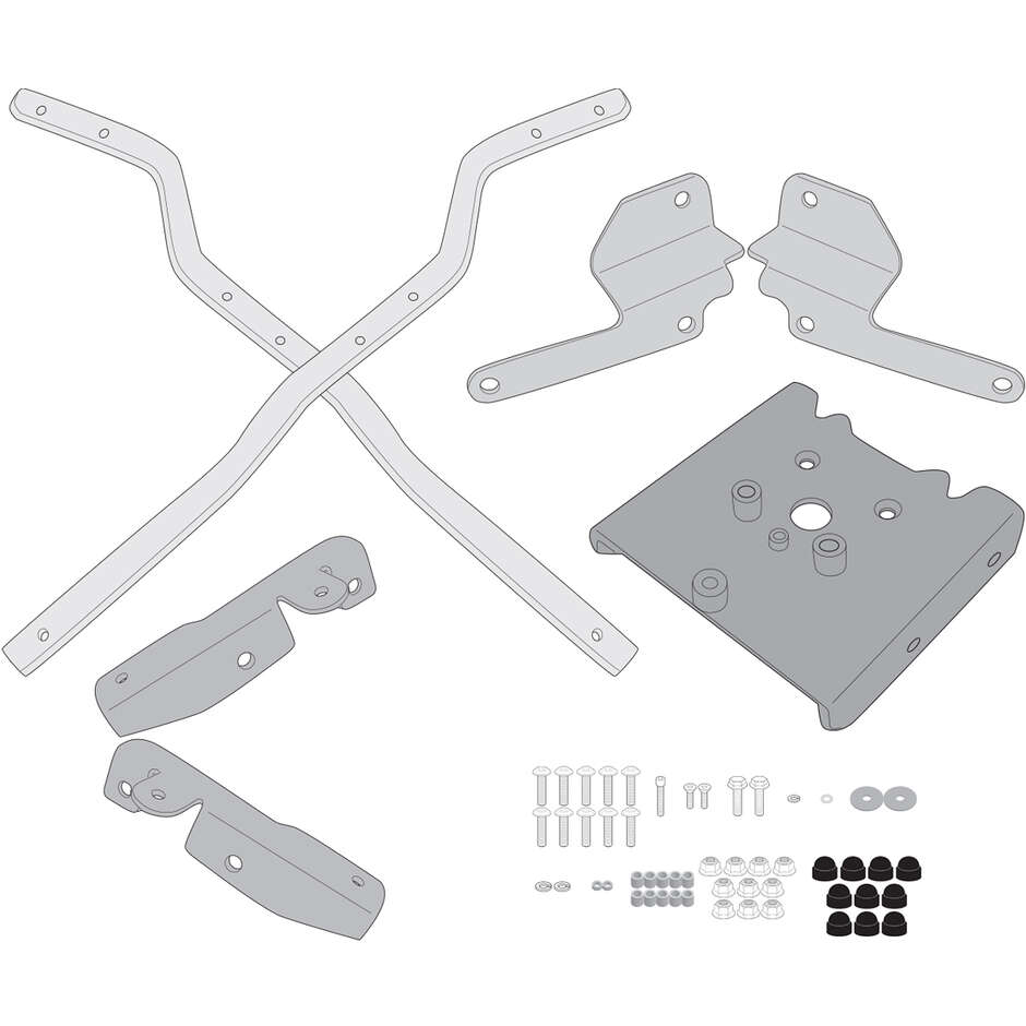 Attacco Posteriore Bauletto Monokey o Monolock Givi 6421FZ Per TRIUMPH Tiger Sport 660 (22 > 24)