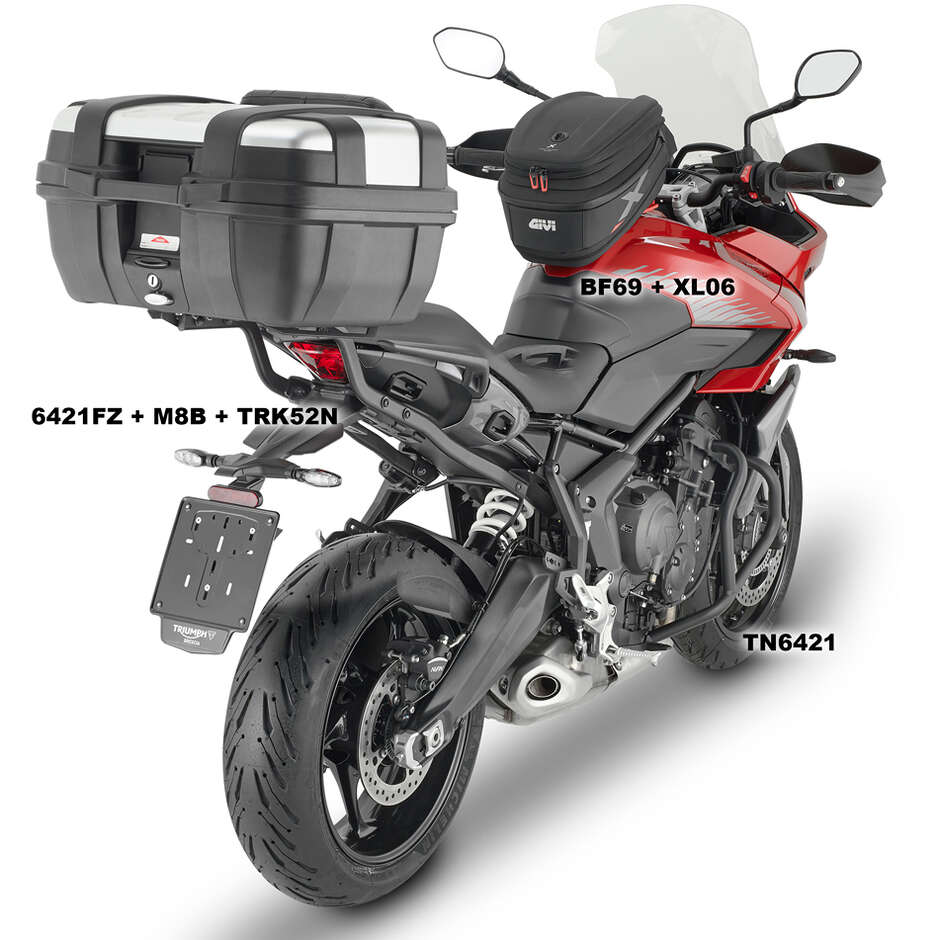 Attacco Posteriore Bauletto Monokey o Monolock Givi 6421FZ Per TRIUMPH Tiger Sport 660 (22 > 24)