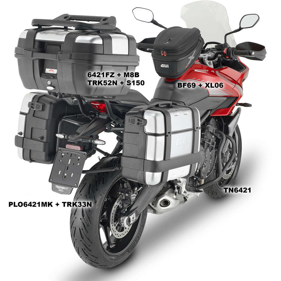 Attacco Posteriore Bauletto Monokey o Monolock Givi 6421FZ Per TRIUMPH Tiger Sport 660 (22 > 24)
