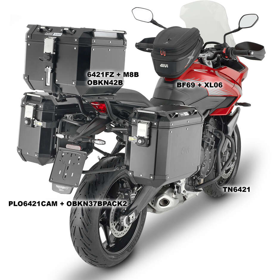 Attacco Posteriore Bauletto Monokey o Monolock Givi 6421FZ Per TRIUMPH Tiger Sport 660 (22 > 24)