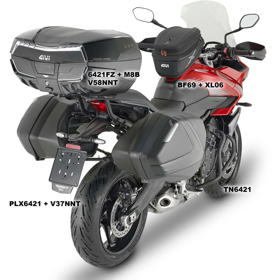 Attacco Posteriore Bauletto Monokey o Monolock Givi 6421FZ Per TRIUMPH Tiger Sport 660 (22 > 24)