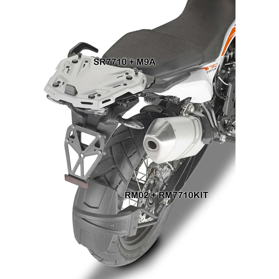 Attacco Posteriore Bauletto Monokey o Monolock Givi SR9430 Per HUSQVARNA Norden 901 (22 > 24); KTM 790 Adventure (19 > 24) / 790 Adventure R (19 > 20); 890 Adventure (23 > 24) / 890 SMT (23 > 24)