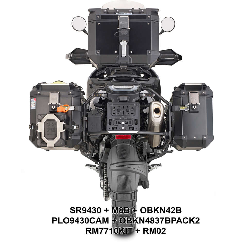 Attacco Posteriore Bauletto Monokey o Monolock Givi SR9430 Per HUSQVARNA Norden 901 (22 > 24); KTM 790 Adventure (19 > 24) / 790 Adventure R (19 > 20); 890 Adventure (23 > 24) / 890 SMT (23 > 24)