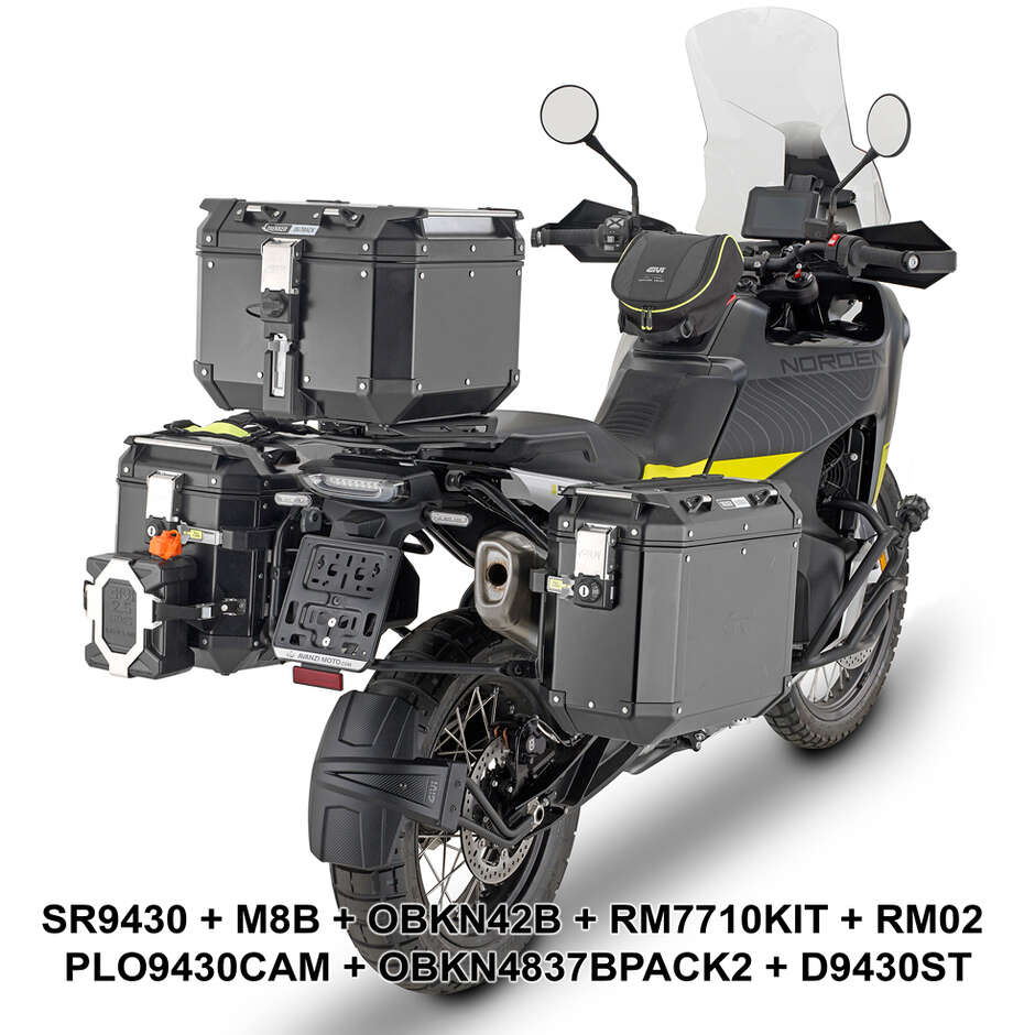 Attacco Posteriore Bauletto Monokey o Monolock Givi SR9430 Per HUSQVARNA Norden 901 (22 > 24); KTM 790 Adventure (19 > 24) / 790 Adventure R (19 > 20); 890 Adventure (23 > 24) / 890 SMT (23 > 24)