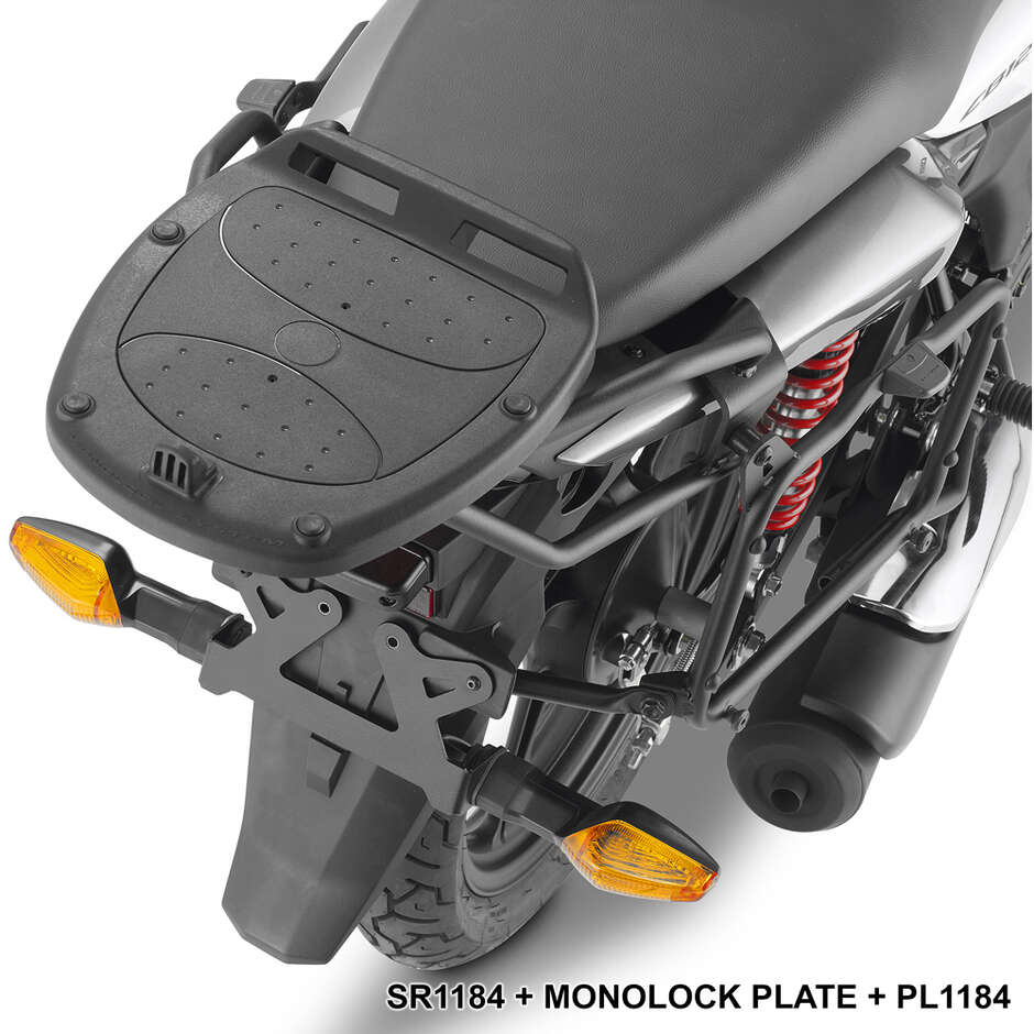 Attacco posteriore per bauletto Monolock Givi SR1184 Per HONDA CB 125 F (21 > 24)