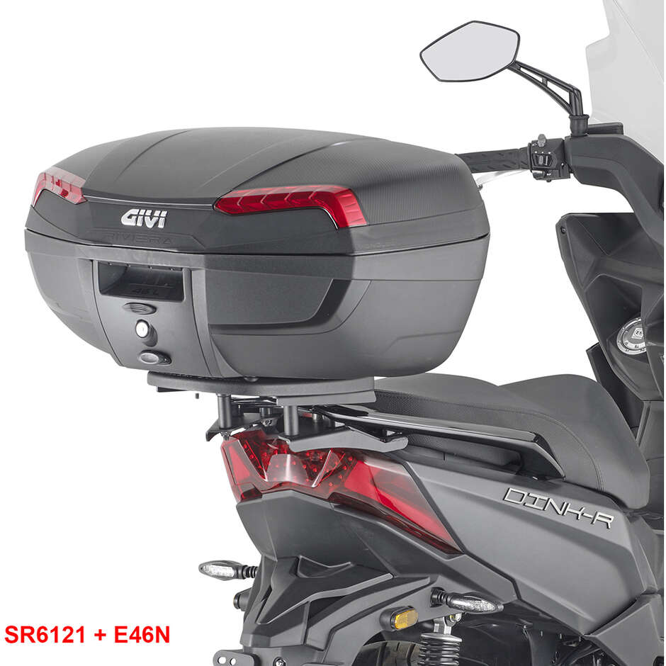 Attacco posteriore per bauletto Monolock Givi SR6121 Per KYMCO Dink R 125-150 Tunnel / Dink 125-150 Flat (23 > 24)