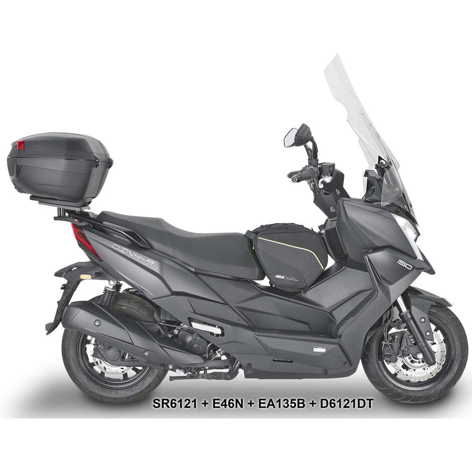 Attacco posteriore per bauletto Monolock Givi SR6121 Per KYMCO Dink R 125-150 Tunnel / Dink 125-150 Flat (23 > 24)