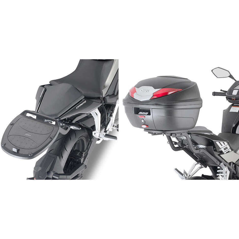 Attacco posteriore per bauletto Monolock Givi SR9224 Per CFMOTO 300 NK (21 > 23)
