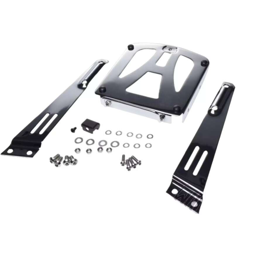 Attacco Posteriore Per Bauletto Shad Top Master per MOTO CUSTOM con Sissybar Shad (Nero)