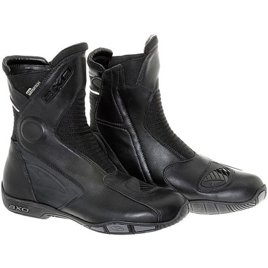 Axo Motorcycle Boots Tourism Model Q2 Waterproof Leather Completely For Sale Online Outletmoto.eu