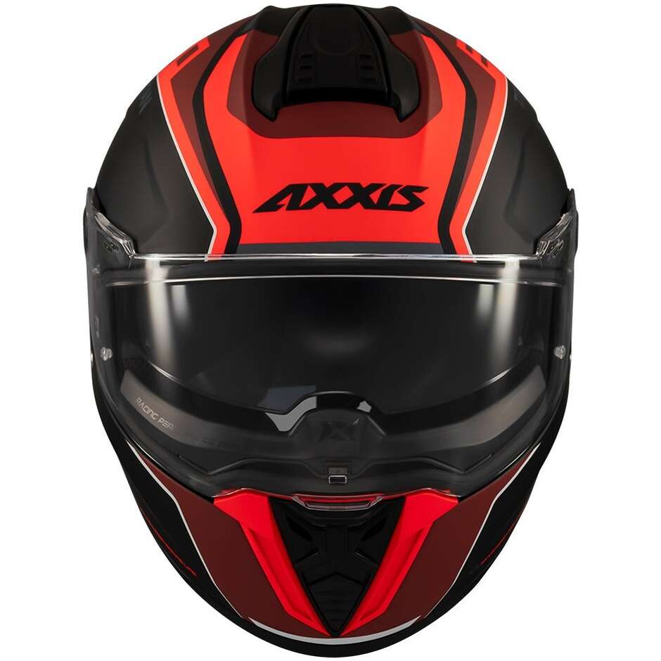 Axxis FF122SV Hawk Evo SV Dark Titan B5 Schwarz-Rot Integralhelm	