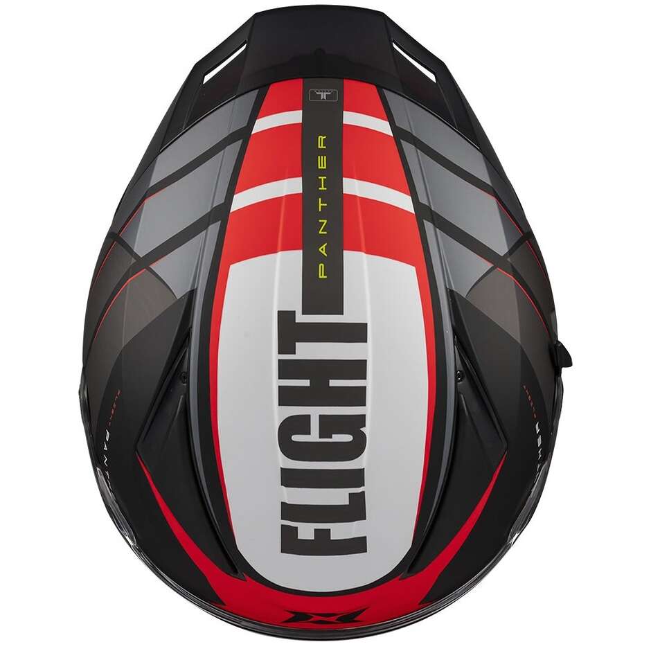 Axxis FF130SV Panther SV Flight B5 Full Face Motorcycle Helmet Black Red