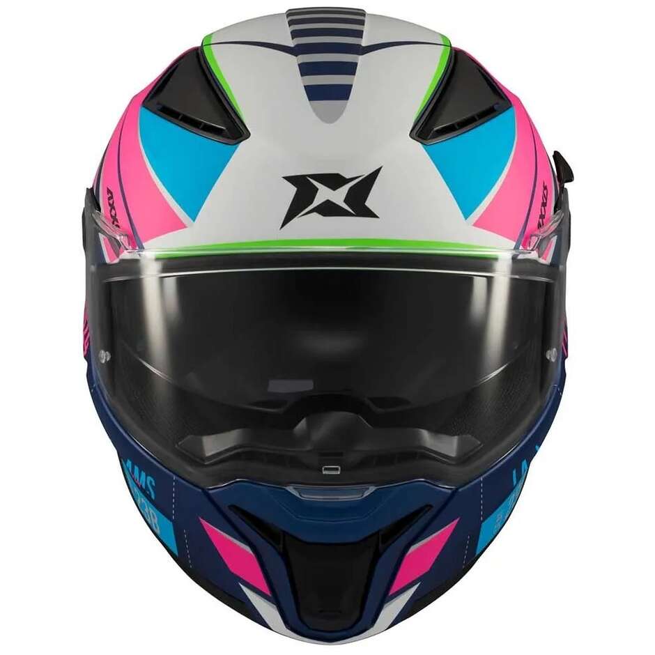 Axxis FF130SV Panther SV Integralhelm für Beifahrer, Fuchsiablau