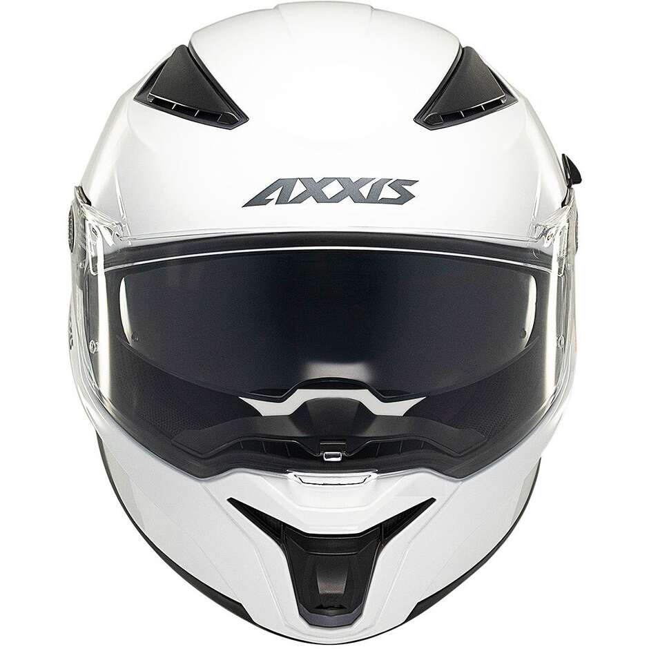 Axxis FF130SV Panther SV Solid A0 Integralhelm für Motorräder, Weiß