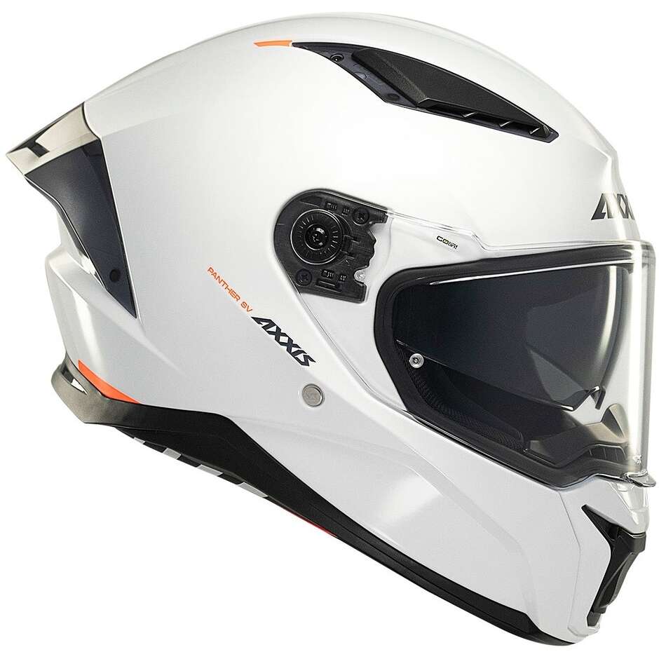 Axxis FF130SV Panther SV Solid A0 Integralhelm für Motorräder, Weiß