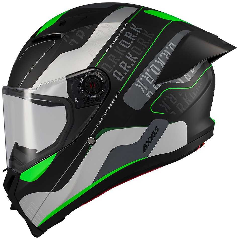 Axxis Fenix Ork Full Face Helmet Black 2XL Axxis Fenix Ork Full Face Helmet Black 2XL