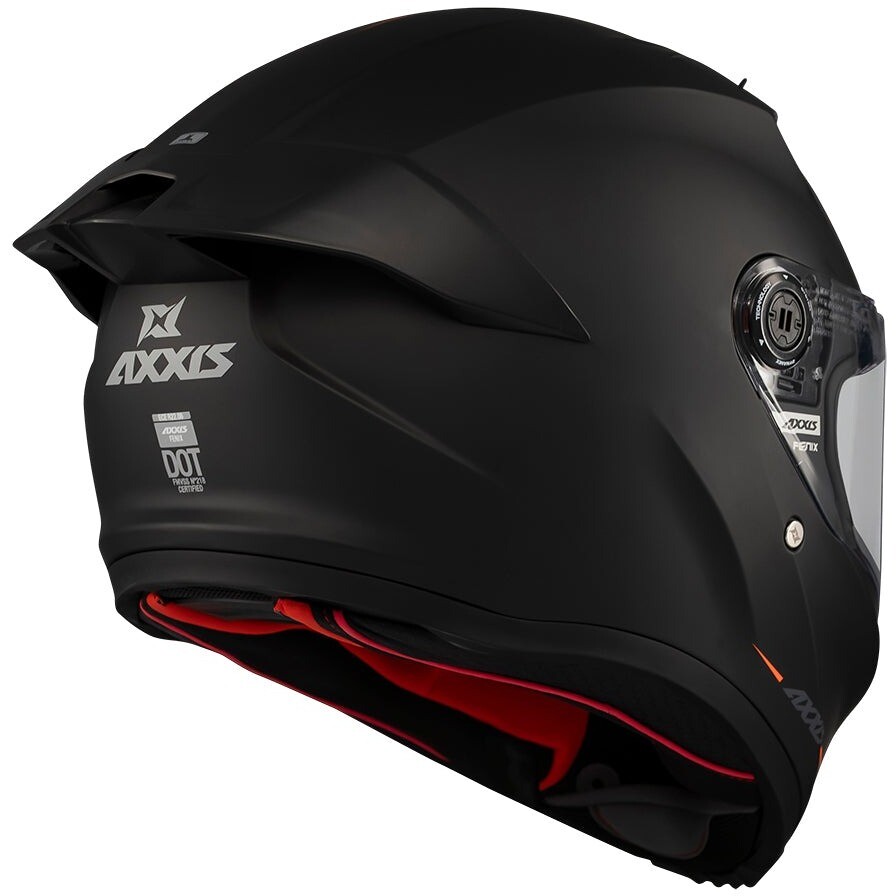 Axxis FF132 Fenix Solid A1 Full Face Motorcycle Helmet, Matte Black