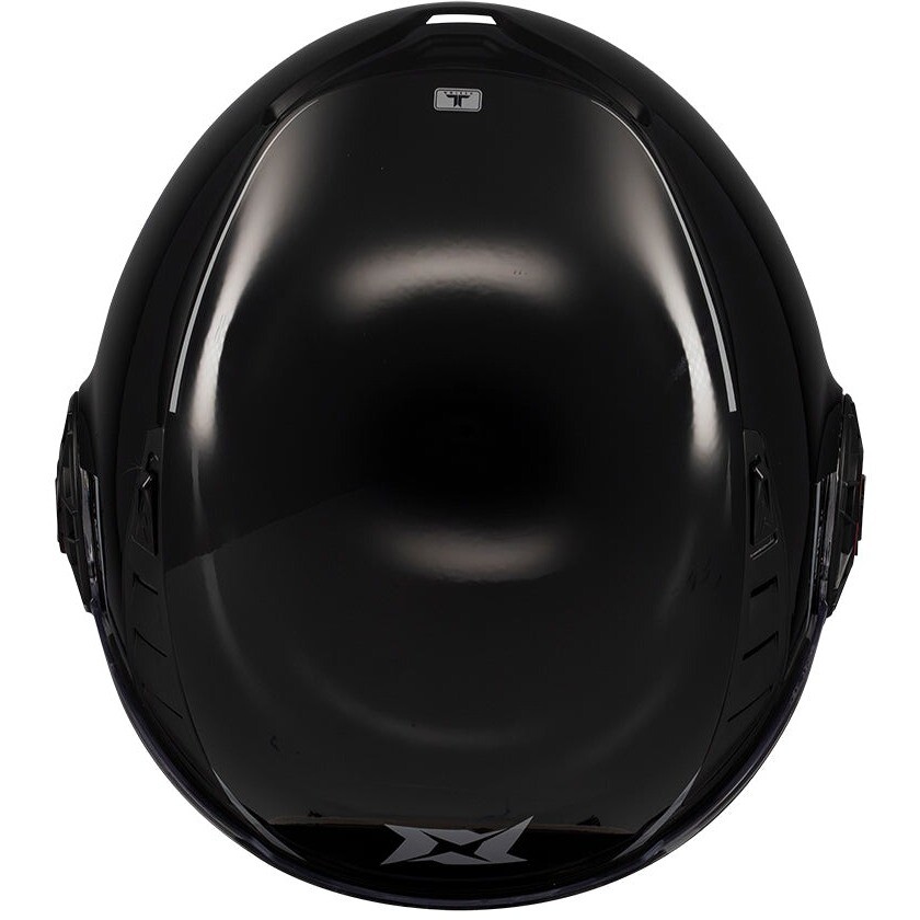 Axxis Jet Motorcycle Helmet of513b Metro S V2 Solid A1 Glossy Black