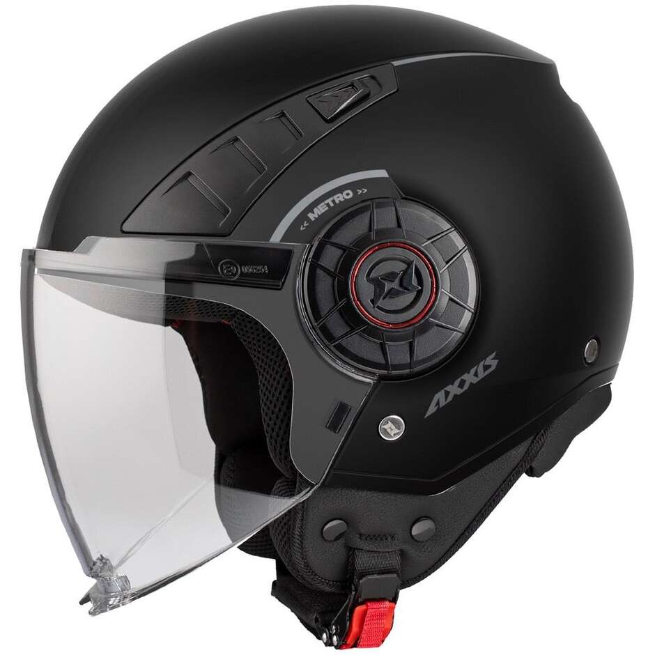 Axxis Jet Motorradhelm of513b Metro S V2 Solid A1 Matt Schwarz