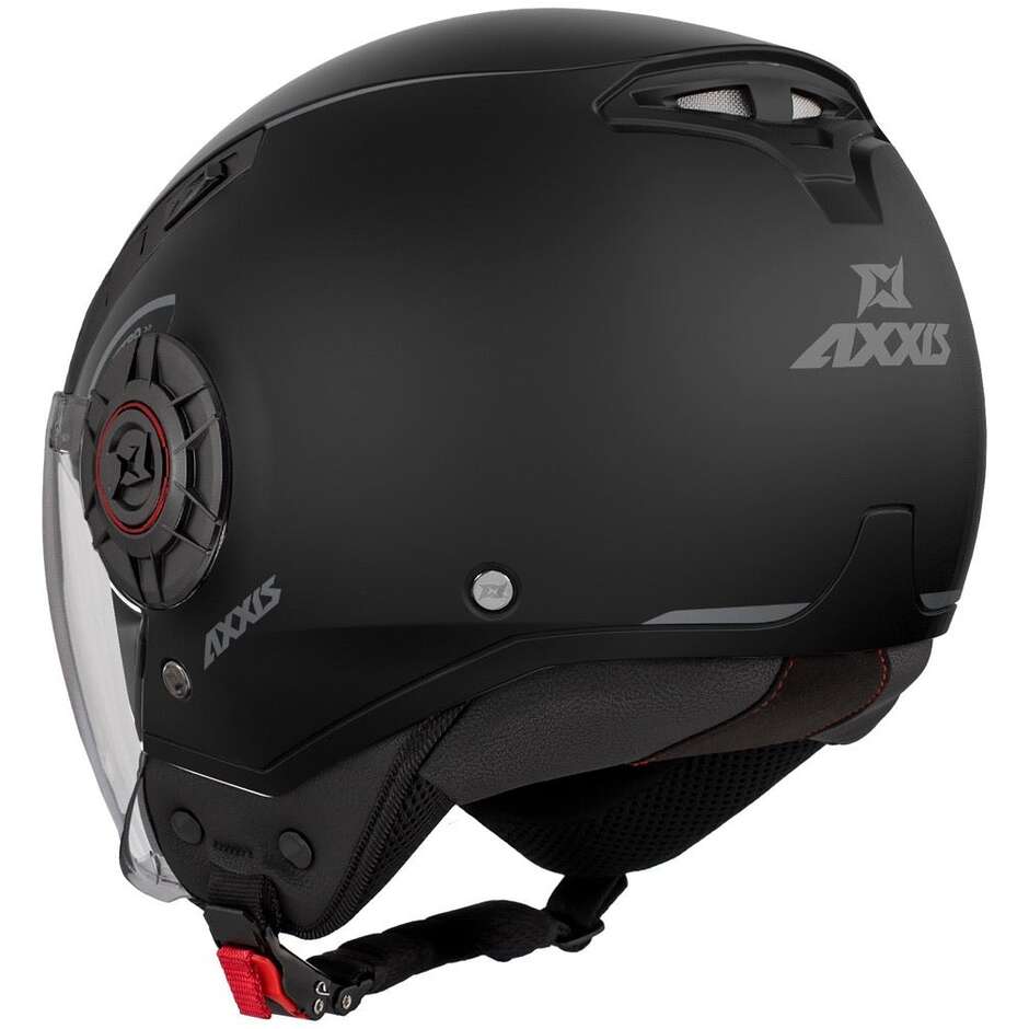 Axxis Jet Motorradhelm of513b Metro S V2 Solid A1 Matt Schwarz