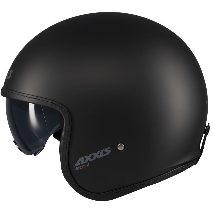 Axxis Jet of507 Hornet S SV Solid A1 Matt Black Motorcycle Helmet