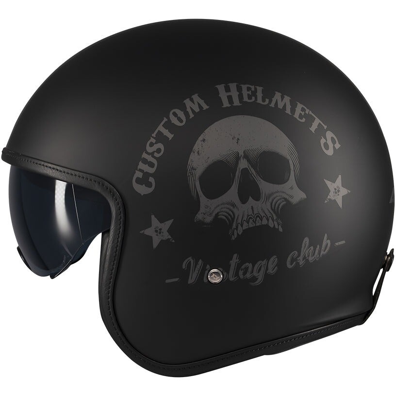 Axxis Jet of507 Hornet S Sv Vintageclub B1 Matt Black Motorradhelm	