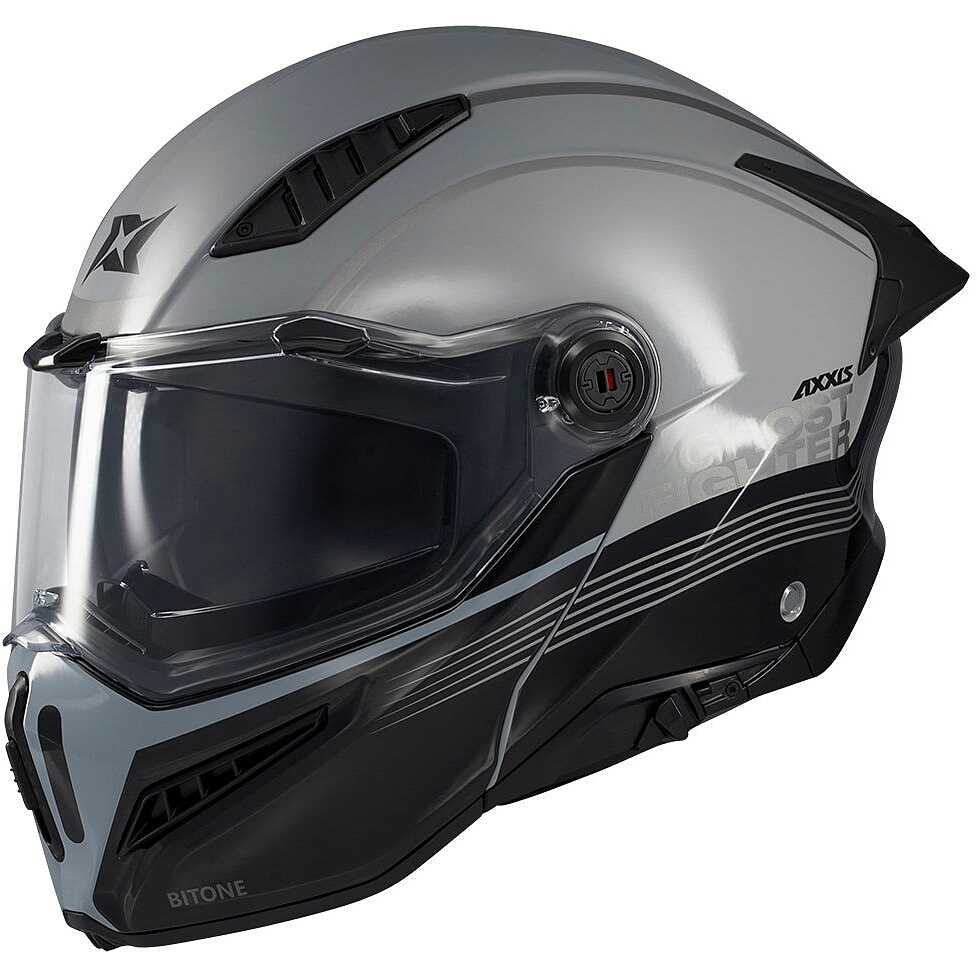 Axxis Modular Motorcycle Helmet fu409 SV Ghostfighter Bitone C2 Gloss ...