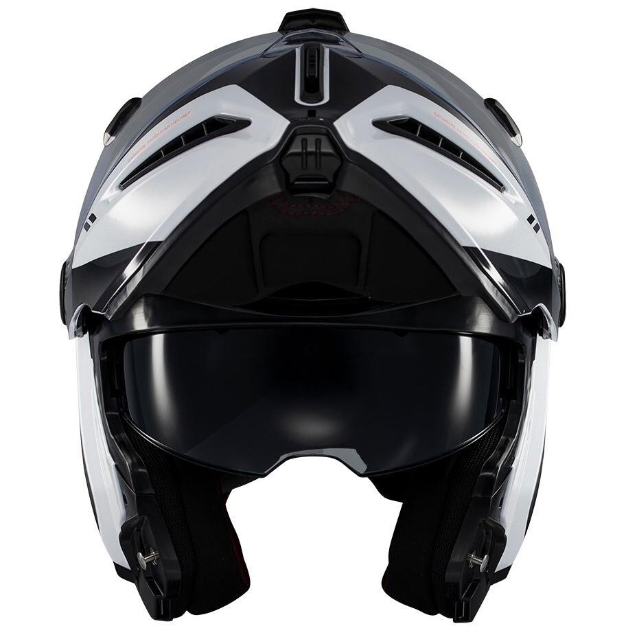 Axxis Modular-Motorradhelm FU409 SV Ghostfighter Maniac A2 Weiß Schwarz