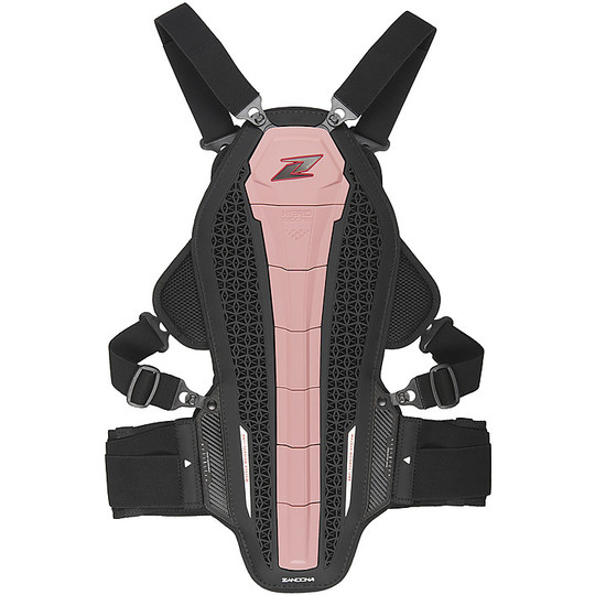 Back + Chest Protection Body Armor Moto Zandonà HYBRID ARMOR x6 Pink Level 2