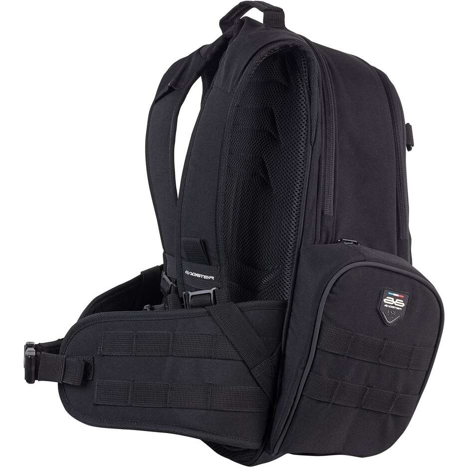 Bagster 28 Liter Wind Technical Motorcycle Backpack Black