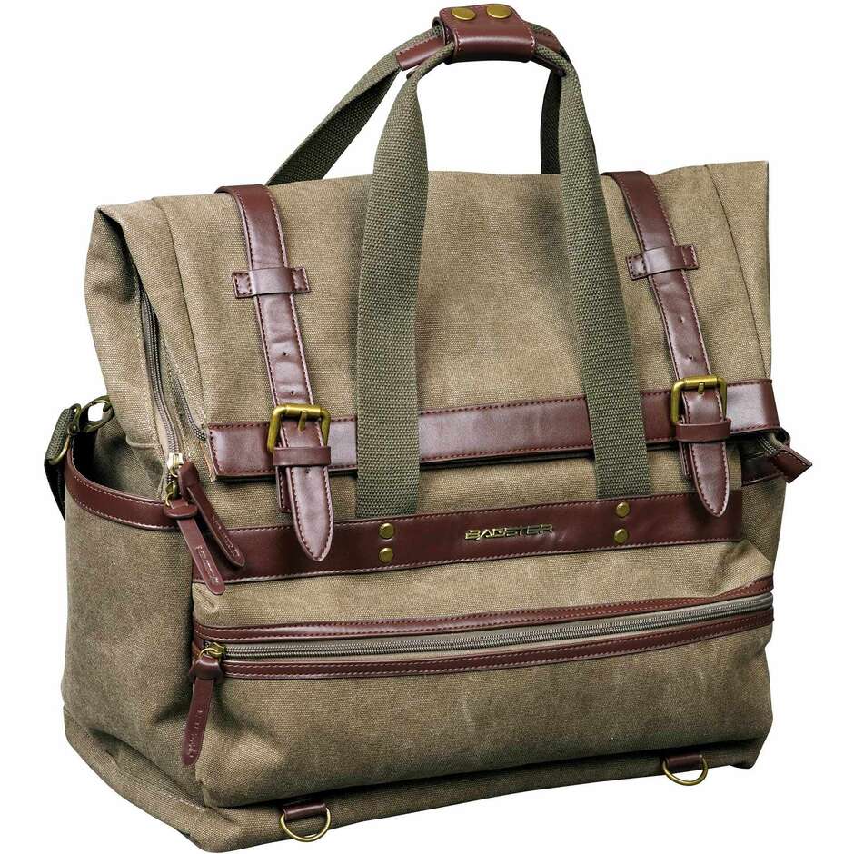 Bagster NEO VINTAGE Duffler Kaky Motorrad-Satteltasche