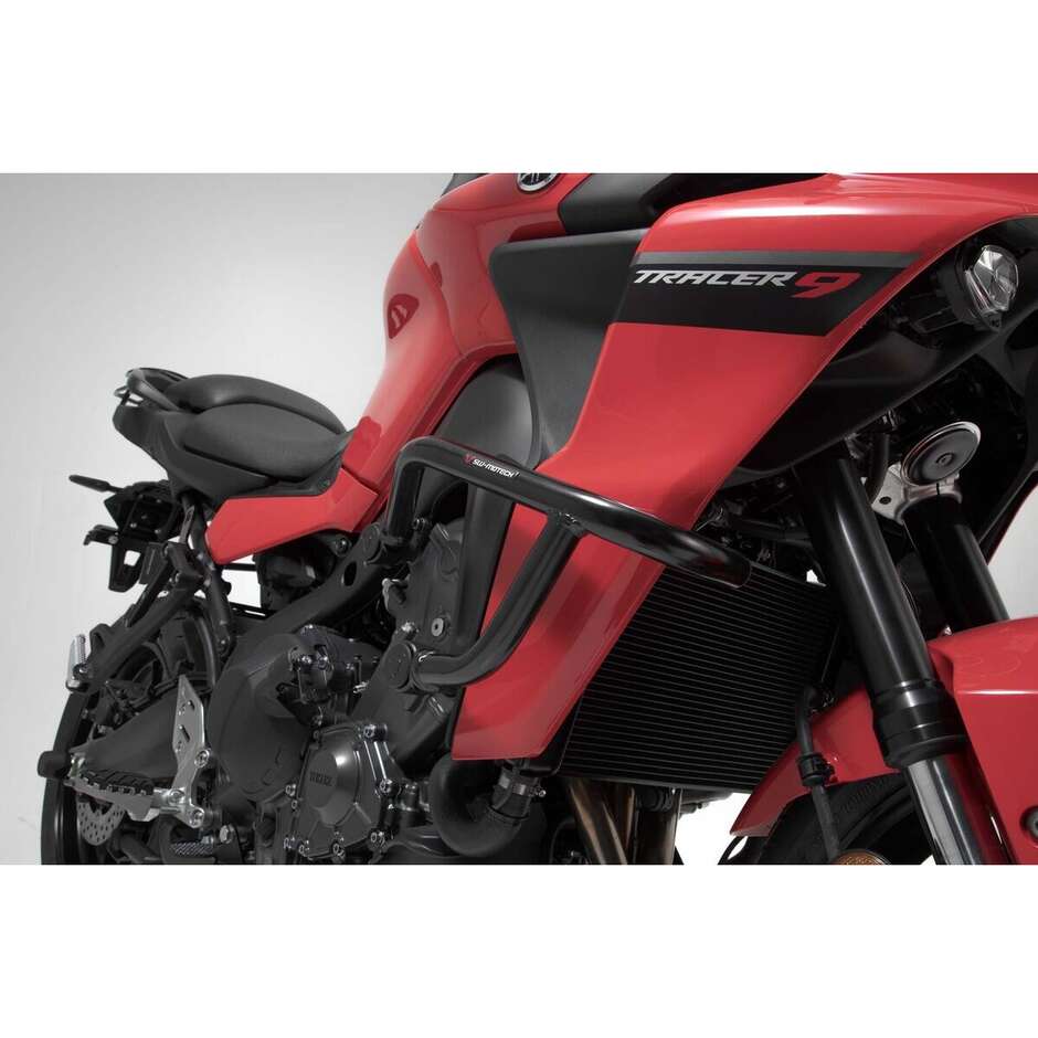 Barra di Protezione Motore Nero Sw-Motech SBL.06.921.10001/B per Yamaha Tracer 9 / GT (20-) / GT+ (22-)