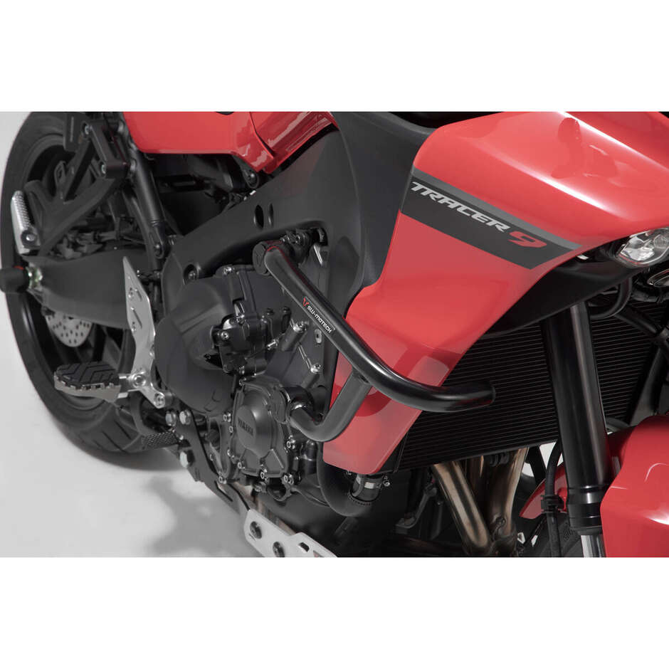 Barra di Protezione Motore Nero Sw-Motech SBL.06.921.10001/B per Yamaha Tracer 9 / GT (20-) / GT+ (22-)