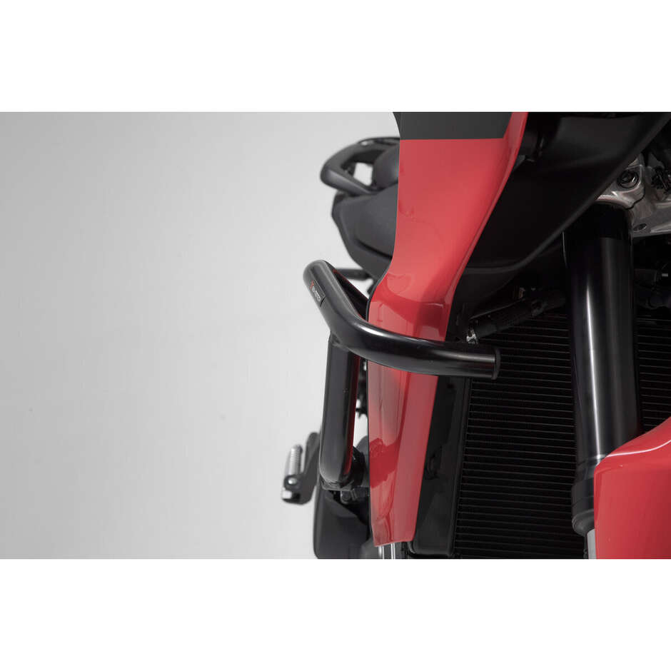 Barra di Protezione Motore Nero Sw-Motech SBL.06.921.10001/B per Yamaha Tracer 9 / GT (20-) / GT+ (22-)