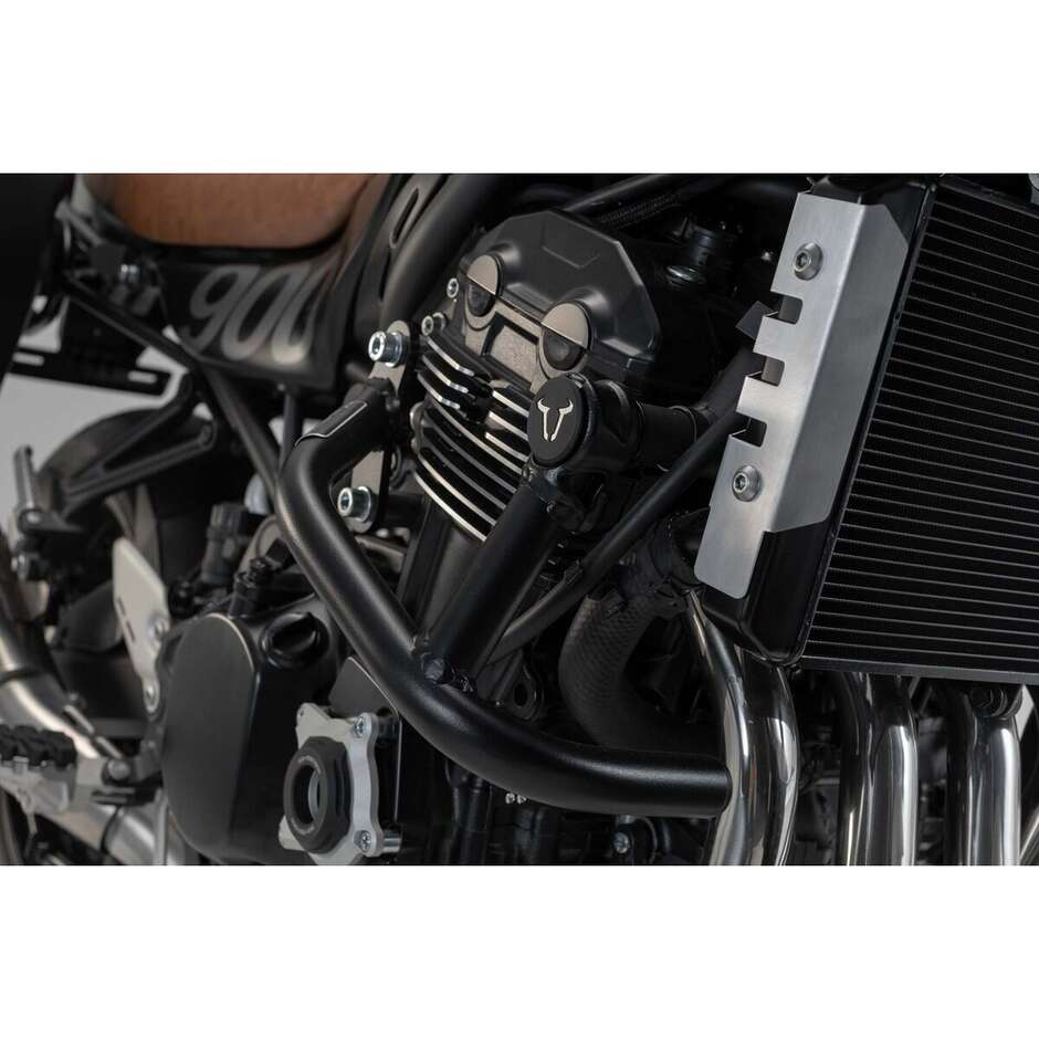 Barra di Protezione Motore Nero Sw-Motech SBL.08.891.10000/B per Kawasaki Z 900 RS/ Cafe (17-)