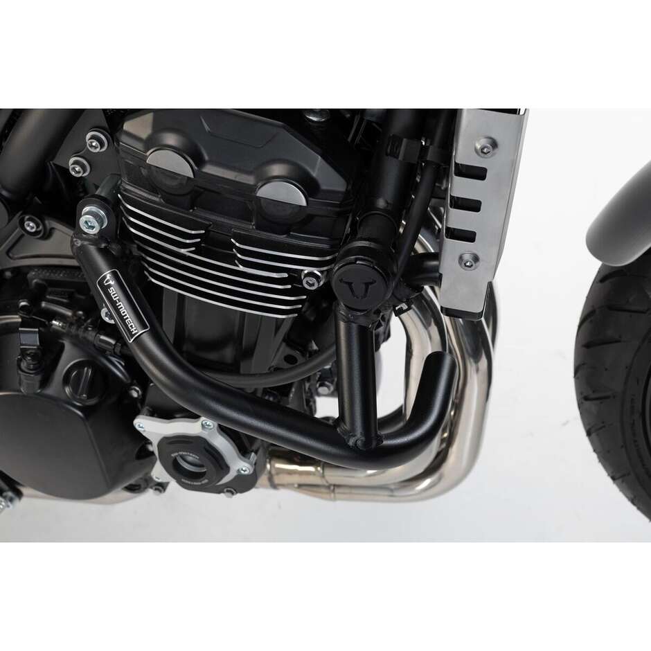 Barra di Protezione Motore Nero Sw-Motech SBL.08.891.10000/B per Kawasaki Z 900 RS/ Cafe (17-)