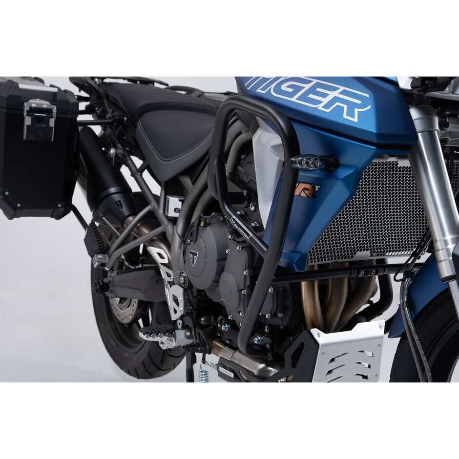 Barra di Protezione Motore Nero Sw-Motech SBL.11.553.10001/B per Triumph Tiger 800 (15-20)