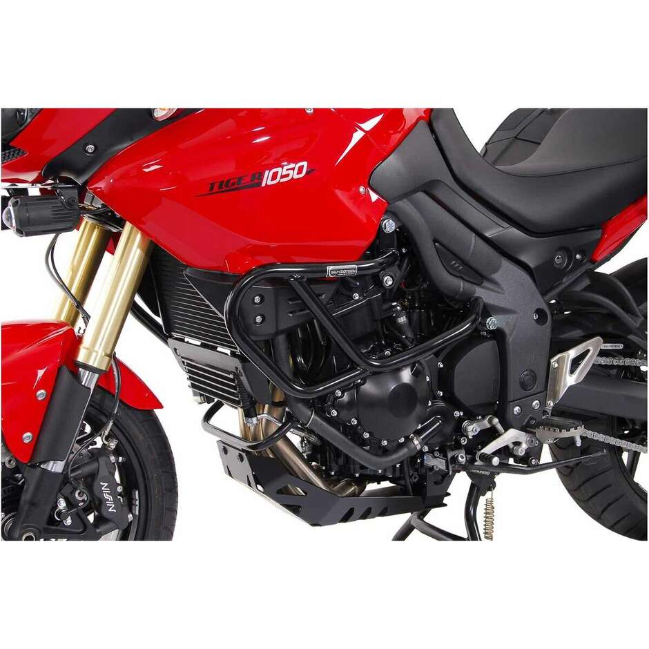 Barra di Protezione Motore Nero Sw-Motech SBL.11.610.100 per Triumph Tiger 1050 (06-12) / SE (11-12)