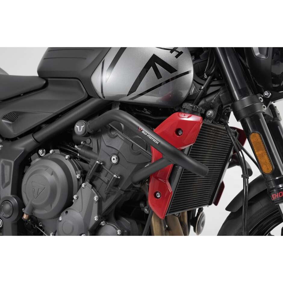 Barra di Protezione Motore Nero Sw-Motech SBL.11.842.10000/B per Triumph Trident 660 (21-24)