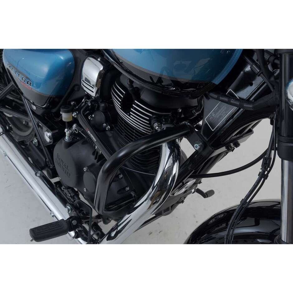 Barra di Protezione Motore Nero Sw-Motech SBL.41.983.10000/B per Royal Enfield Meteor 350 (19-22)